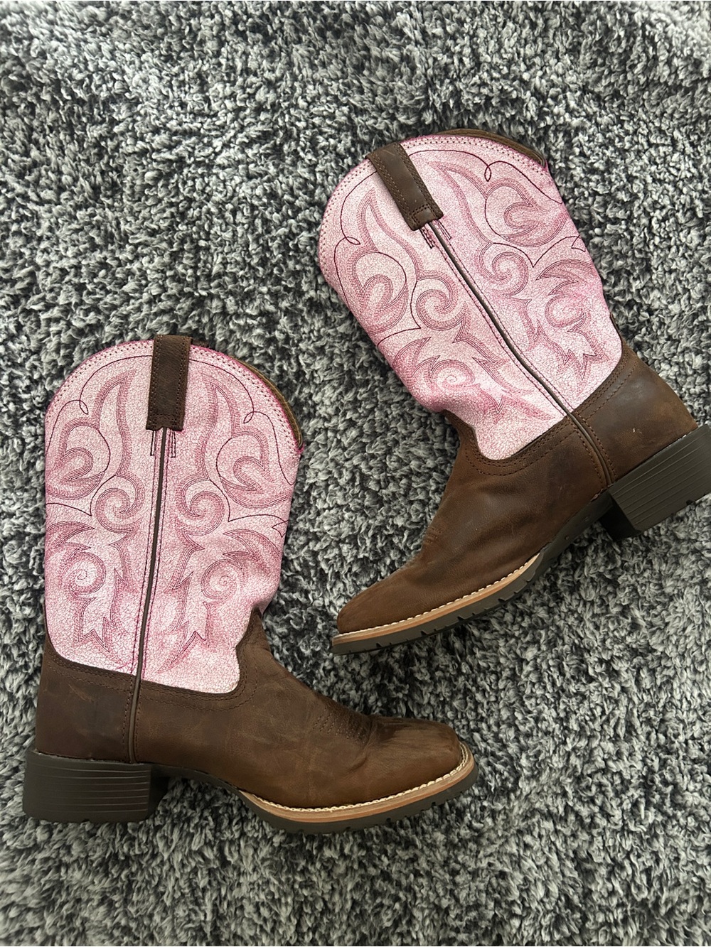 Ariat Hybrid Rancher Western Work Boots Size Eight